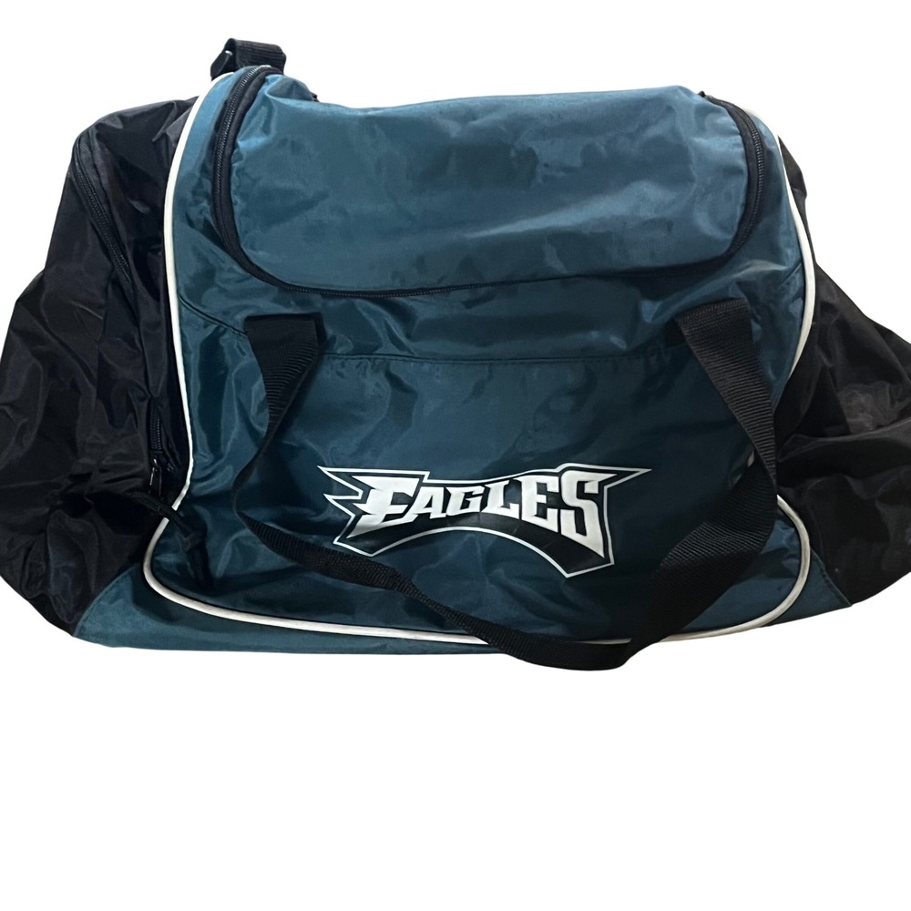 Reebok Philadelphia Eagles Duffel Bag Midnight Green Black NFL Gym Travel Bag